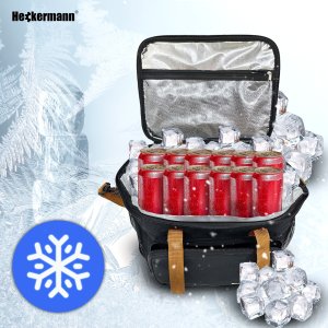 Torba termiczna Heckermann 20L Czarna na plażę turystyczna biwakowa 3