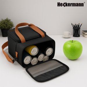 Torba termiczna Heckermann 20L Czarna na plażę turystyczna biwakowa 6