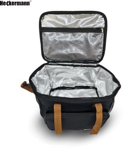 Torba termiczna Heckermann 20L Czarna na plażę turystyczna biwakowa 9