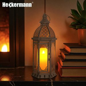 Heckermann Znicz LED duży 38cm Lampion Heckermann 99431 Latarnia na baterie 11
