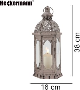 Heckermann Znicz LED duży 38cm Lampion Heckermann 99431 Latarnia na baterie 14