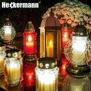 Heckermann Znicz LED duży 38cm Lampion Heckermann 99431 Latarnia na baterie 2