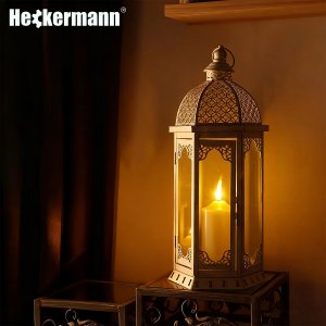 Heckermann Znicz LED duży 38cm Lampion Heckermann 99431 Latarnia na baterie 10