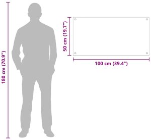Płyta grzewcza vidaXL Przód kuchenny Czarny 100 x 50 x 0.8 cm szkło hartowane 10