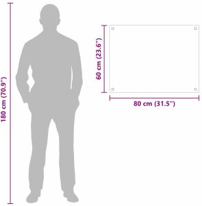 Płyta grzewcza vidaXL Przód kuchenny przezroczysty 80 x 60 x 0.8 cm szkło hartowane 10