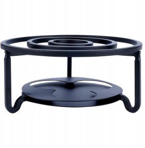 Podgrzewacz do dzbanka kubka herbaty metalowy świecznik x3 tealight VILDE 229073 4
