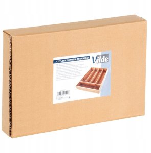 Wkład na sztućce do szuflady szuflad organizer bambusowy 25x35cm VILDE 229199 9