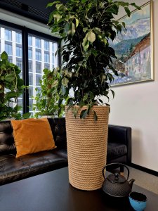 Adoni Doniczka jutowa z wkładem śr. 28cm wys. 47cm (adoni47) 5