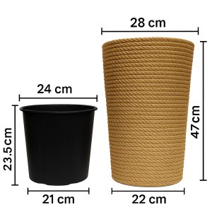 Adoni Doniczka jutowa z wkładem śr. 28cm wys. 47cm (adoni47) 11