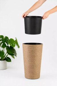 Adoni Doniczka jutowa boho z wkładem 57 cm – ręcznie robiona (adoni57) 6