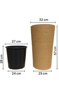 Adoni Doniczka jutowa z wkładem śr. 32cm wys. 57cm (adoni57) 10