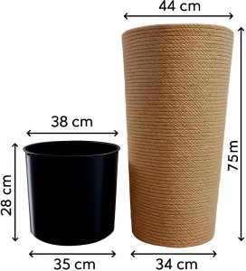 Adoni Doniczka jutowa z wkładem śr. 44cm wys. 75cm (adoni75) 11