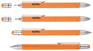 Długopis wielozadaniowy TROIKA Construction, pomarańczowy neonowy 2