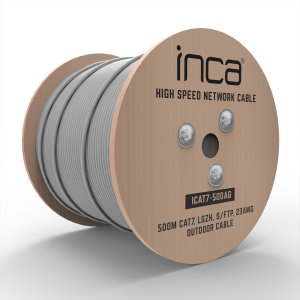 INCA Ethernetkabel ICAT7-500AG S/FTP1 23 AWG CAT7-Kabel 500M 3