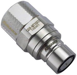 Chłodzenie wodne Koolance QD3 Złącze szybkozłączne proste na G1/4 Zoll AG - no-spill, srebrny 2