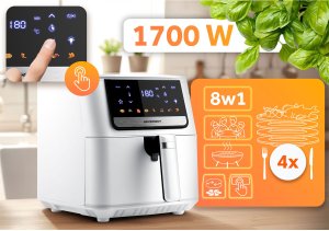 Frytkownica beztłuszczowa Air fryer Berdsen BD-662 biała 2