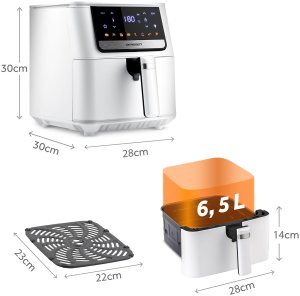 Frytkownica beztłuszczowa Air fryer Berdsen BD-662 biała 6