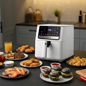 Frytkownica beztłuszczowa Air fryer Berdsen BD-662 biała 7