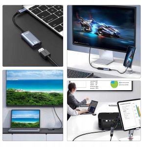 Adapter USB Wozinsky WACH-01 USB-C - HDMI Czarny  (5907769378904) 2
