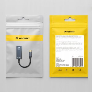 Adapter USB Wozinsky WACH-01 USB-C - HDMI Czarny  (5907769378904) 10