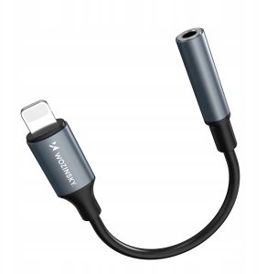 Adapter USB Wozinsky WALJ-01 Lightning - Jack 3.5mm Czarny  (5907769378935) 5
