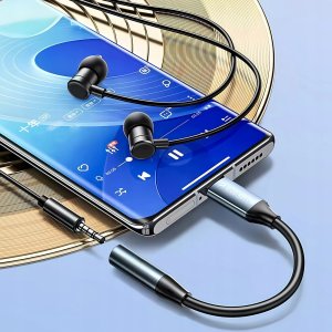 Adapter USB Wozinsky WACM-01 USB-C - Jack 3.5mm Czarny  (5907769378928) 2