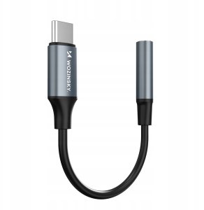 Adapter USB Wozinsky WACM-01 USB-C - Jack 3.5mm Czarny  (5907769378928) 5