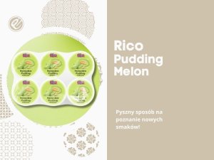 Rico Honeydew Pudding deser o smaku melona na wodzie kokosowej 3