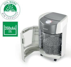 Niszczarka Leitz IQ Optimax Small Office 350  P5  8 kartek  22l 2