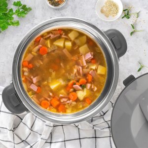 Termos obiadowy stalowy termomisa na zupę lody duży szary TERMO 3,5L ORION 128524 3