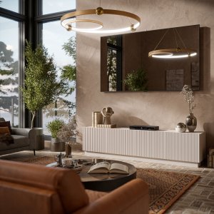 Szafka RTV LIVERTI 200x42x48 kaszmir 4