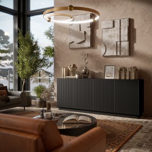 Cama Komoda LIVERTI 200x42x78 czarny 5