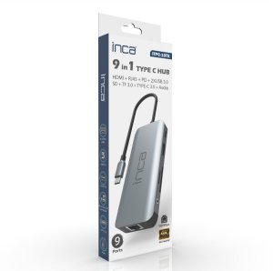 HUB USB Inca INCA Adapter ITPC-10TX USB-C 9-in-1 4