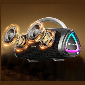 Głośnik bezprzewodowy AWEI KA39 100W Bluetooth 5.3 przenośny zewnętrzny czarny 6