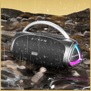 Głośnik bezprzewodowy AWEI KA39 100W Bluetooth 5.3 przenośny zewnętrzny czarny 7