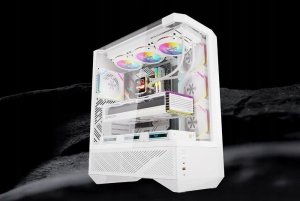 Darkflash DY460 computer case (White) + 4 ARGB fans 9