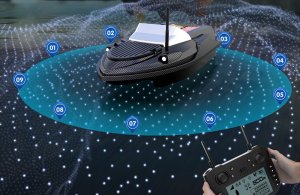 Flytec V080 Fishfinder 20000mah bait boat 8