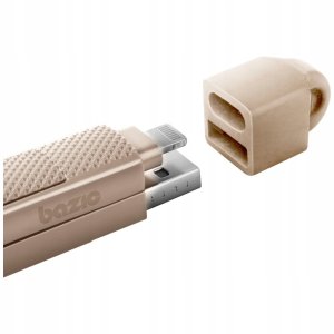 Energea Kabel Bazic GoCharge Alucable 4w1 (USB-A/USB-C - USB-C/Lightning) 15cm 60W 3A PD Fast Charge złoty 5