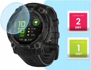 Hello Case 3-PAK Szkło Hybrydowe do Garmin Instinct 3 (wersja 45 mm) (Szkiełko, 9H) 3