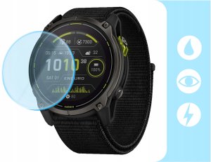 Hello Case 3-PAK Szkło Hybrydowe do Garmin Enduro 3 (Szkiełko, Ochronne, Odporne, 9H) 2