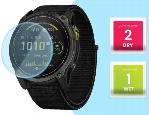 Hello Case 3-PAK Szkło Hybrydowe do Garmin Enduro 3 (Szkiełko, Ochronne, Odporne, 9H) 3