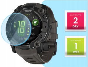 Hello Case 3-PAK Szkło Hybrydowe do Garmin Instinct 3 (wersja 50 mm) (Szkiełko, 9H) 3