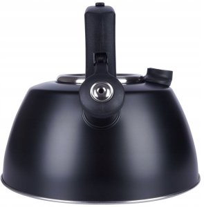 Czajnik na Gaz Indukcja z Gwizdkiem Termometrem Stalowy Czarny VILDE 3 l 11