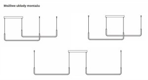 Lampa wisząca podwójna Malawi LP-1015/2P basic Light Prestige LED 20W 3000-6000K czarna 4
