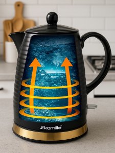 CZAJNIK CERAMICZNY 1731 CZARNY 1.2 L 1200 W 3