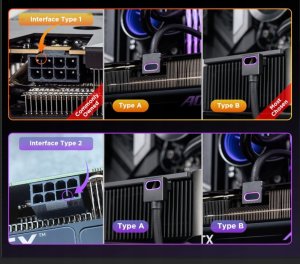 PCIe 8-pin - PCIe 8-pin, 0.3m, Czarny (Hydrus 8 pin) 5