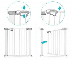 Milly Mally Bramka zabezpieczająca Barierka na schody Guardy 83 White 6