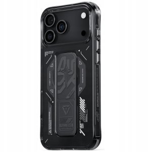 Etui Skinarma Helio do iPhone 17 Pro Max Magnetic Charging + Grip Stand grafitowy 2