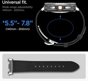 Pasek Spigen ENZO do Samsung Galaxy Watch 8 / Classic (40/44/46mm) czarny 11