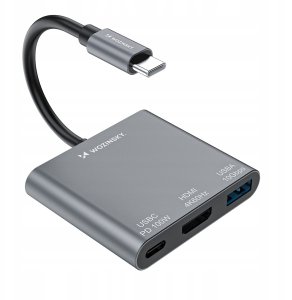 Hub Wozinsky WHCH-01 USB-C PD 100W HDMI 4K@30Hz USB-A 10Gbps - szary 5
